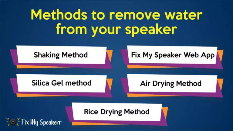methods to remove water from your speaker image