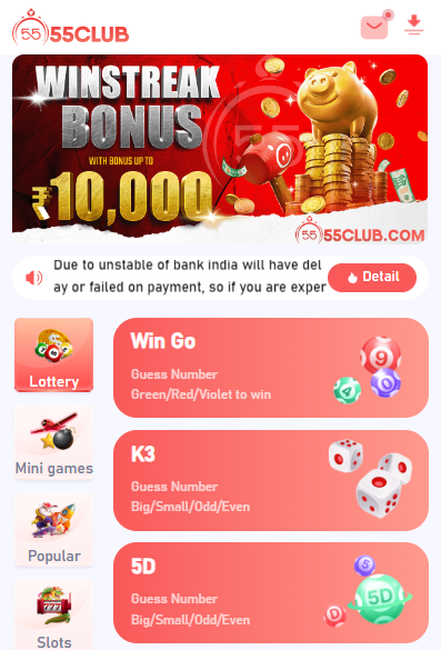 Guide to Playing Win Go on the 55 Club Betting Platform in India